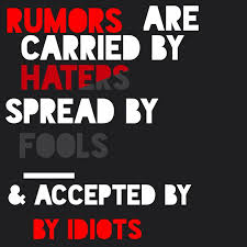 quote #sayings #rumors #haters #fools #idiots #instagram | funny ... via Relatably.com