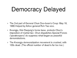 Chun doo hwan, as head of the defense security command, replaced the army chief of staff in december 1979 and had taken the command of the kcia in april 1980. Authoritarian Rule Under Park Chung Hee And Chun