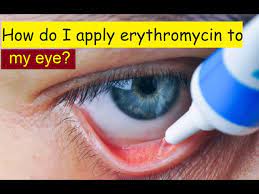 how do i apply erythromycin to my eye
