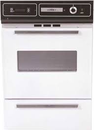 single gas wall oven bisque