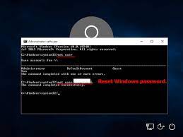 recover and reset windows 10 pword