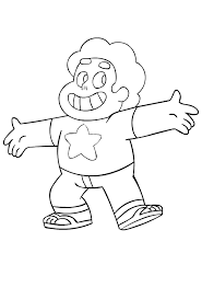 drawing of steven universe coloring page