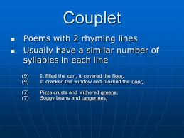 poem couplets all poetry