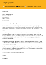 A general cover letter is a tool to highlight the key points of your resume, discuss your education and skills and promote your qualifications to potential employers. General Cover Letter Samples 5 Writing Tips Resume Genius