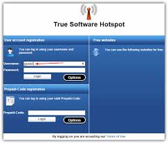 wireless hotspot with login page