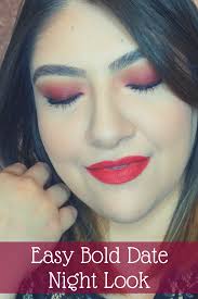 easy bold date night look beauty with