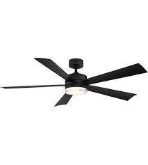 Modern Forms Wynd 60 Inch 5 Blade Led Outdoor Ceiling Fan In Matte Black Fr W1801 60l Mb
