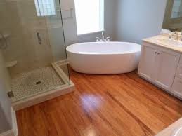 bathroom soaker tub red oak floor