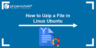 how to unzip a zip file in ubuntu from