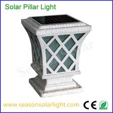 china solar lighting pillar lighting