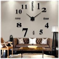 modern wall clock living room diy 3d