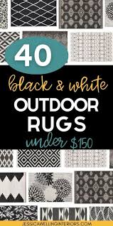 The Best Black And White Outdoor Rugs