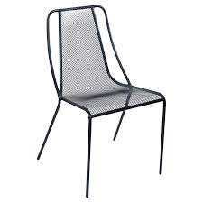 modern metal mesh patio chair