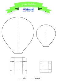 Alert Famous Hot Air Balloon Templates 3d Balloons With Printable
