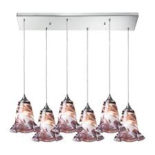 Westmore Lighting Atacosa Polished Chrome And Purple Glass Mini Transitional Tinted Glass Pendant Light In The Pendant Lighting Department At Lowes Com
