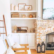 Floating Shelves Around Fireplace Ideas