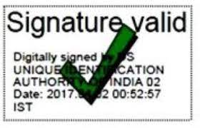 validate signature on e aadhaar card