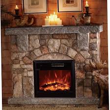 Depiction Of Stone Electric Fireplace