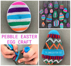 easter egg pebble craft the
