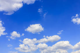 beautiful white clouds on blue sky