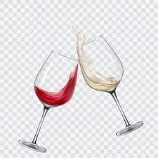 Red Wine Glasses Vector Art Png Set