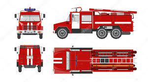 Fire Engine Car Stock Vector By
