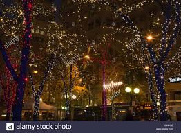Washington Westlake Park In Downtown Seattle Decorated For
