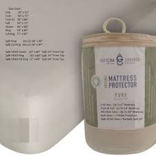 Gotcha Covered Pure 100 Certified Organic Cotton Jersey Waterproof Mattress Protector Split Head King
