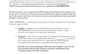 Business Contract Template Free Agreement Small Investment