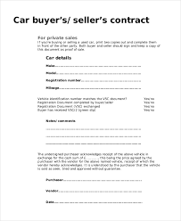 free 12 car contract form sles