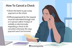how to cancel a check