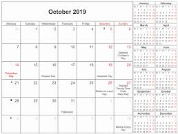 Moon Phases Calendar For October 2019 Lunar October 2019