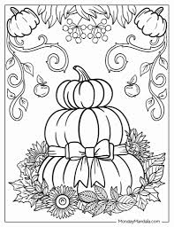 68 autumn fall coloring pages free
