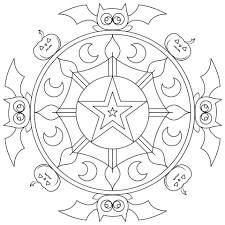Halloween Mandala Coloring Page Free Printable Coloring Pages