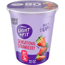 fit regular nonfat yogurt strawberry