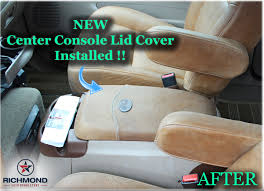 Leather Center Console Lid Cover
