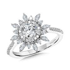 double halo diamond enement ring