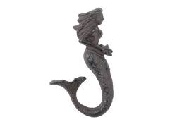 cast iron decorative mermaid hook