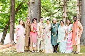 photo of bride and groom's immediate family in their traditional Indian outfi… | Indian wedding pictures, Indian wedding photography poses, Nyc wedding photography