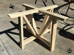 Round Trestle Dining Table Free Diy