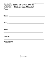 halloween writing activity how to get lots of halloween candy how to get lots of halloween candy