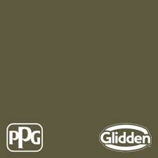 1 Gal Ultra Hide Zero Ppg1113 7 Olive Green Flat Interior Paint