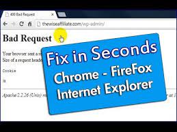 how to fix 400 bad request error in