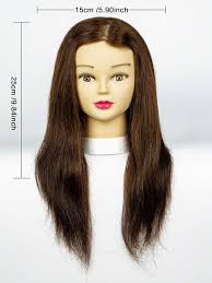 realistic hair training mannequin head