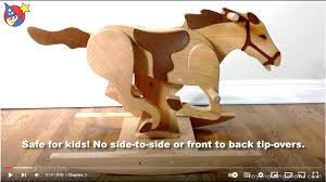 wood toy plans mustang rocking horse