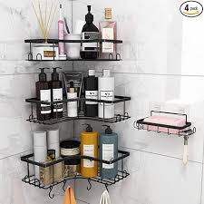 Caddy Corner With Hooks And Soap Holder