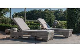 sun lounger set outdoor rattan furniture