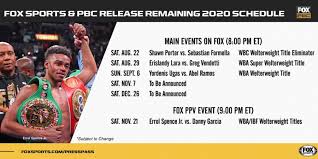 Check out today's tv schedule for fox sports racing and take a look at what is scheduled for the next 2 weeks. Fox Sports Premier Boxing Champions Announce Blockbuster Schedule For 2020 Round By Round Boxing