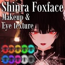 shinra foxface makeup eye texture