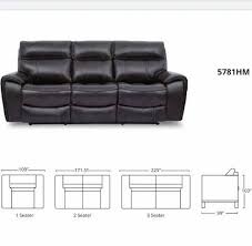 brown modern stanley leather sofa for